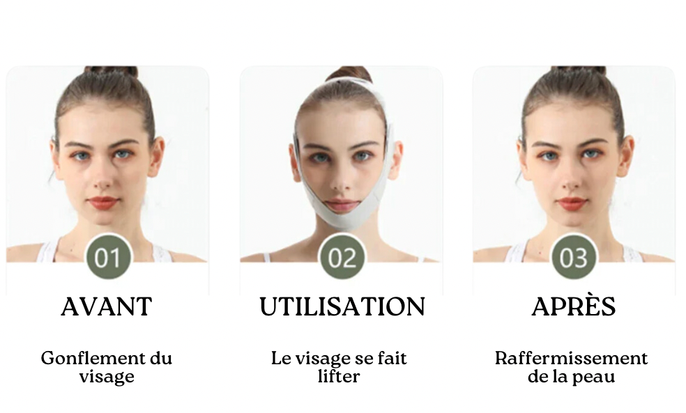 Masque Lifting Visage V - Remodelage et Fermeté Pendant Votre Sommeil